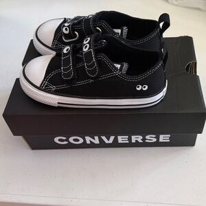 Converse Kids Black and White Sneakers